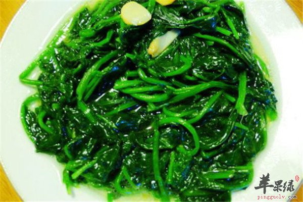 蒜泥菠菜——夏季抗衰补气养血  第2张